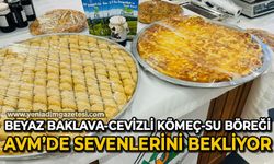 Beyaz baklava, cevizli kömeç ve su böreği AVM'de sevenlerini bekliyor