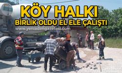 Köy halkı birlik oldu, el ele çalıştı