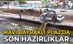 Mavi Bayraklı plajda son hazırlıklar