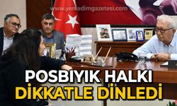 Halil Posbıyık halkı dikkatle dinledi