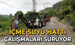 İçme suyu hattı çalışmaları sürüyor