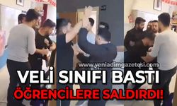 Veli sınıfı bastı öğrencilere saldırdı!