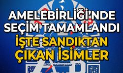 Amelebirliği'nde seçim tamam: İşte kazanan isimler