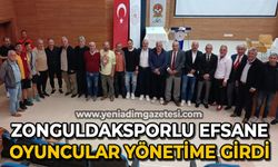 Zonguldaksporlu efsane futbolcular yönetime girdi