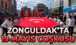 Zonguldak'ta 19 Mayıs coşkusu: Gençler caddeleri doldurdu