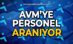 AVM’ye personel aranıyor