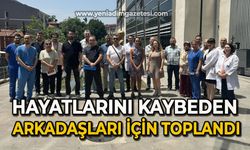 Doktorlar hayatlarını kaybeden mesai arkadaşları için toplandı