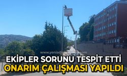 Arıza tespit edildi: Bakım ve onarım çalışmaları yapıldı