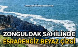 Zonguldak sahilinde esrarengiz beyaz çizgi