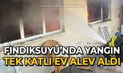 Fındıksuyu'nda yangın: Tek katlı ev alevlere teslim oldu!