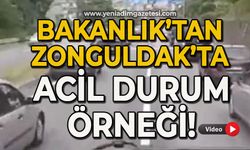 Bakanlık’tan Zonguldak’ta  acil durum örneği!