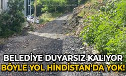 Zonguldak Belediyesi duyarsız kalmaya devam ediyor: Böyle yol Hindistan'da yok!