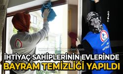 İhtiyaç sahiplerinin evleri temizlendi