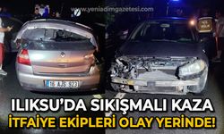 Ilıksu'da sıkışmalı trafik kazası: İtfaiye ekipleri müdahale etti!