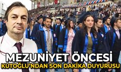 Prof. Dr. Şenol Hakan Kutoğlu'ndan mezuniyet öncesi son dakika duyurusu