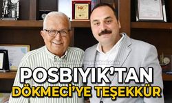 Halil Posbıyık'tan Altuğ Dökmeci'ye teşekkür