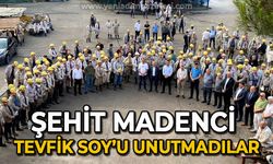 Şehit Madenci Tevfik Soy'u unutmadılar