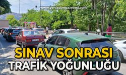 Sınav sonrası trafik yoğunluğu