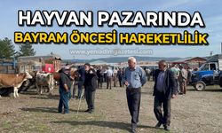 Hayvan pazarında bayram öncesi hareketlilik