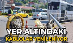 Yer altındaki kablolar yenileniyor