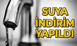 Suya indirim yapıldı