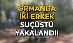 Ormanda hareketli saatler: İki erkek suçüstü yakalandı!