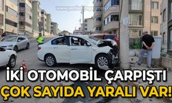 İki otomobil çarpıştı: Çok sayıda yaralı var!