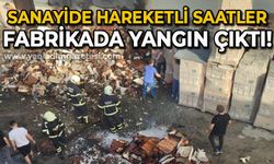 Sanayide hareketli saatler: Fabrikada yangın çıktı