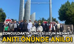 Zonguldak'ın simgesi Uzun Mehmet anıldı