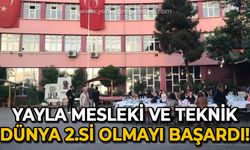 Zonguldak Yayla Mesleki ve Teknik Anadolu Lisesi, Dünya 2.'si Oldu!