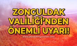 Zonguldak Valiliği vatandaşları uyardı: Anız yakma!