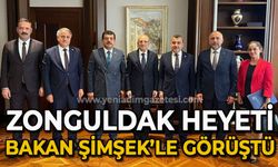 Zonguldak heyeti Bakan Mehmet Şimşek'le görüştü