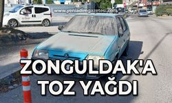 Zonguldak'a toz yağdı