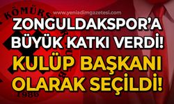 Zonguldakspor'un forma sponsoru kulüp başkanı oldu