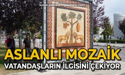 Aslanlı mozaik vatandaşların ilgisini çekiyor