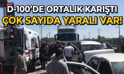 D-100'de ortalık karıştı: Zincirleme kazada 1'i çocuk 5 kişi yaralandı