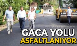 Gaca yolu asfaltlanıyor