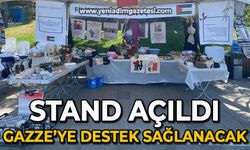 Sahilde stand açıldı: Gazze'ye destek sağlanacak