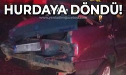 TEM’de bariyerlere çarpan otomobil hurdaya döndü: 1 yaralı