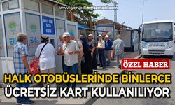 Halk Otobüslerine binlerce  ücretsiz kart çıktı