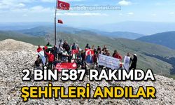 2 bin 587 rakımlı dağın zirvesinde 15 Temmuz şehitlerini andılar