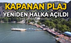 Kapanan plaj yeniden halka açıldı