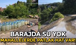 Barajda su yok, mahallede patlak su boru hattı var!