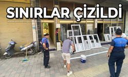 Çarşıda sınırlar çizildi