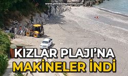 Kızlar Plajı'na makineler indi