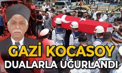 Gazi Yılmaz Kocasoy dualarla uğurlandı