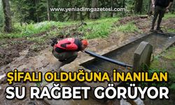 Şifalı olduğuna inanılan su rağbet görüyor