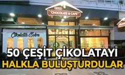 50 çeşit çikolatayı halkla buluşturdular