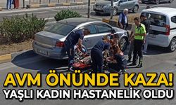 AVM önünde kaza: Yaşlı kadın hastanelik oldu