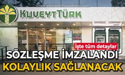 Kuveyt Türk Katılım Bankası ile sözleşme yapıldı